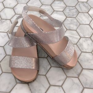 Mini Melissa glitter sandal size 11